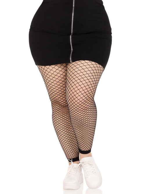 Industrial Net Footless Tights Black By Leg Avenue