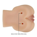 vibrating egg bullet Kylie Realistic Vagina and Ass Vibrator Beige by Pretty Love