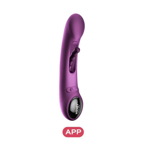 Bluetooth Remote Vibrator Tempo App-Controlled Tapping G-Spot Purple By Honey Play Box
