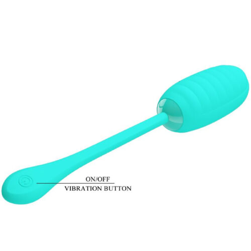 Egg Vibrator Kirk Rechargeable Vibrating Turquoise By Pretty Love
