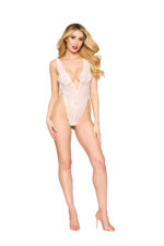 teddy and harness dmnd - one size - white by Dreamgirl
