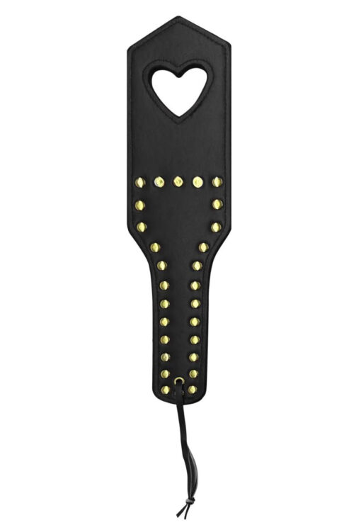 Studded Paddle Spanker Black By Mapale