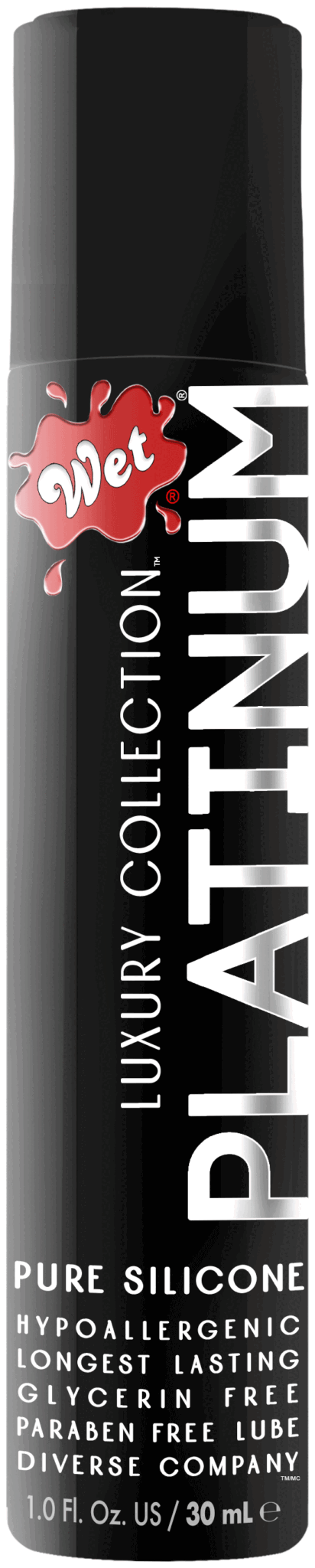 wet platinum premium lubricant Luxury Silicone by Wet (detail view)