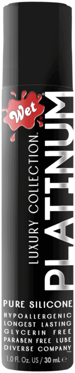 wet platinum premium lubricant Luxury Silicone by Wet (detail view)