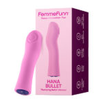 thrusting g spot vibrator Hana Bullet Thumping Pink by Femme Funn