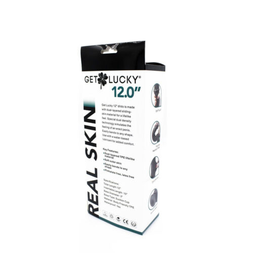 Dual Density Dildo Real Skin 12 Layer Brown By Viben