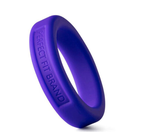 Metal Cock Ring Hefty 1.4 36 Mm Silicone Purple By Perfect Fit