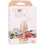 gem anal plug Booty Bling Metal Heart Gold by Doc Johnson