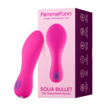 bullet vibe Solia Flat Tipped Vibrator Pink by Femme Funn