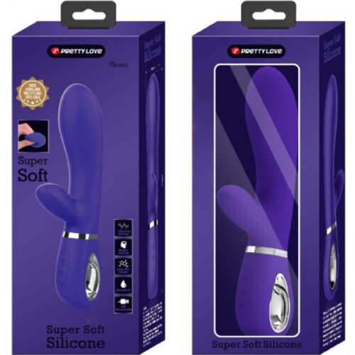 Super Soft Rabbit Vibrator Thomas Silicone Purple By Pretty Love