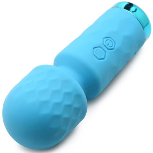 Wand Personal Massager 10X Mini Silicone Blue By Xr Brands