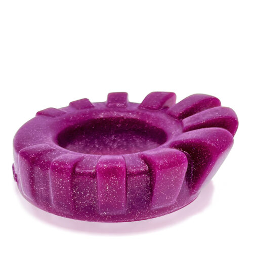 Rubber Band Cock Ring Cock-Lug Lugged Cockring Purple By Oxballs