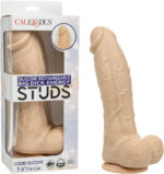 silicone rechargeable dildo Big Dick Energy Studs Ivory by CalExotics