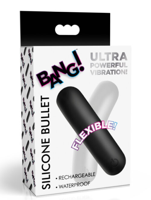 Small Bullet Vibrator Flexible Silicone Black By Xr Brands