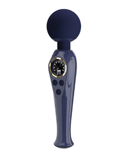 Led Wand Vibrator Skylar - Digital Display Blue By Pretty Love