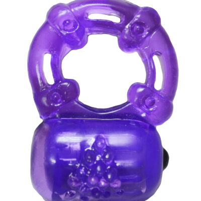 double penetration cockring Reusable Cock Ring Purple by Top Cat Toys