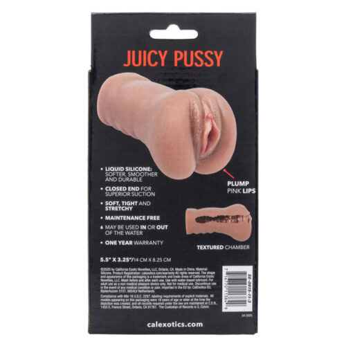Male Masturbation Stroke It Liquid Silicone Juicy Pussy Brown By Calexotics